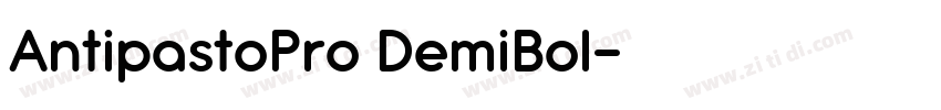 AntipastoPro DemiBol字体转换